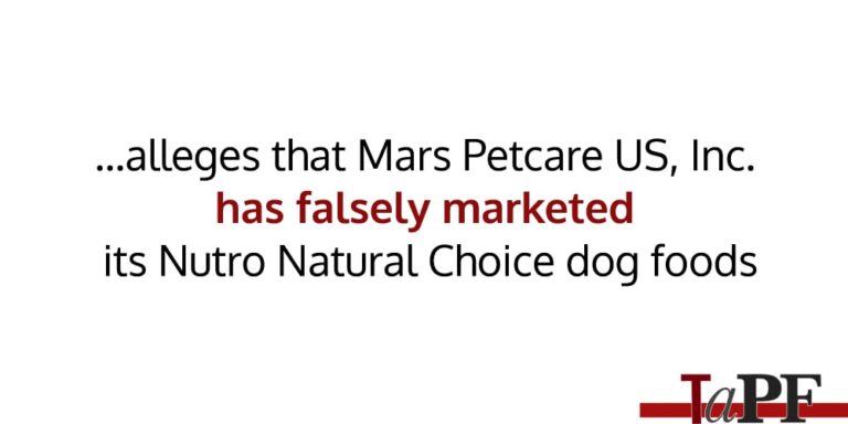 New Lawsuit Against Nutro Pet Food – Truth about Pet Food